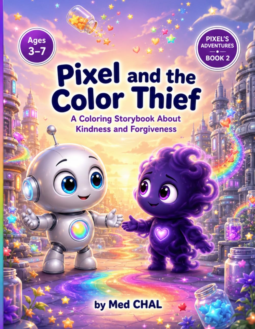 Pixel and the Color Thief: A Coloring Storybook About Kindness and Forgiveness | Fun Read-and-Color Adventure for Kids Ages 3-7 (Pixel's Adventures)