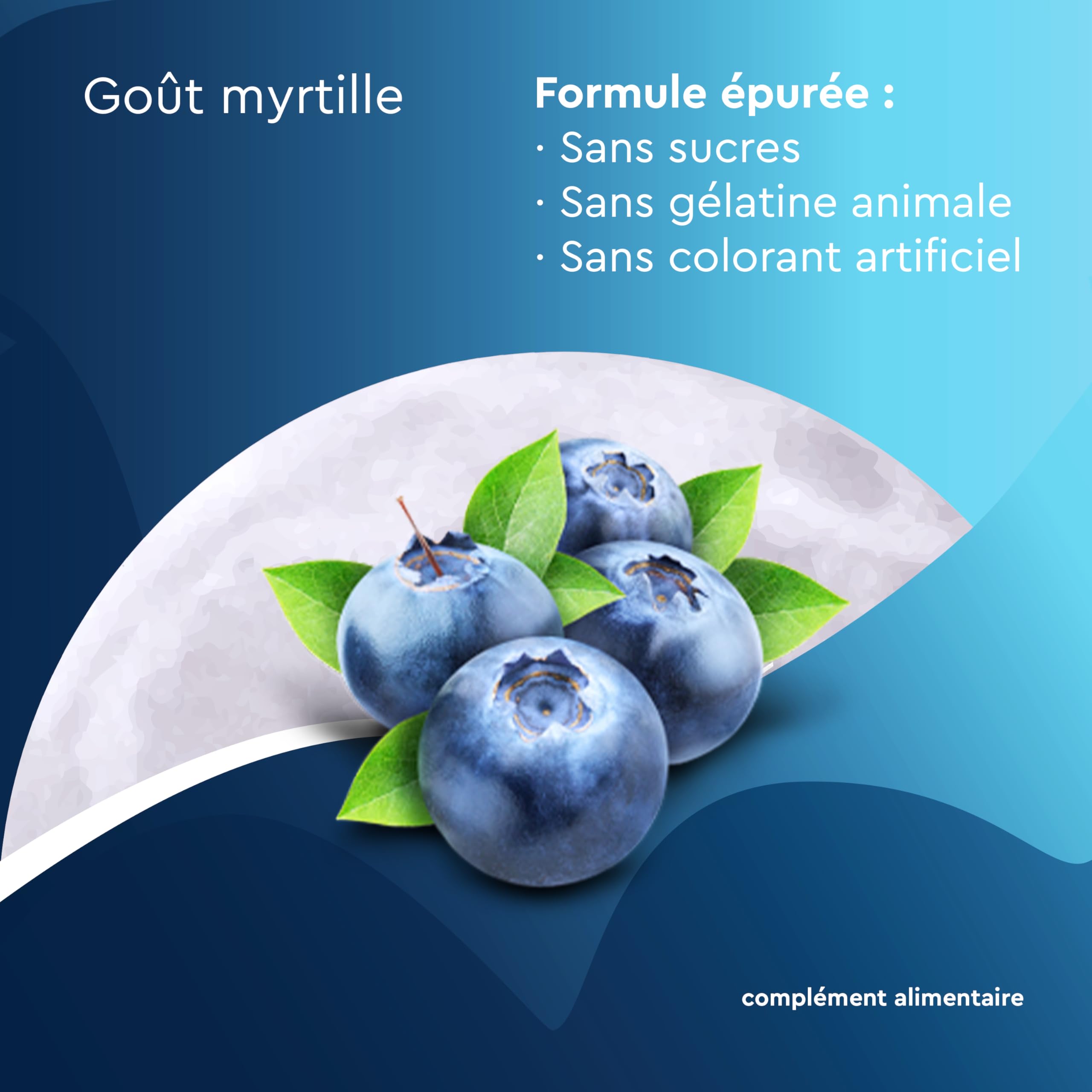 Gummies Sommeil Myrtille, 1 mg Melatonine, complément alimentaire, Vitamine B6, Endormissement plus rapide* - 2x30 Gommes - Sans Sucres - Goût Myrtille - EuphytoseNuit®