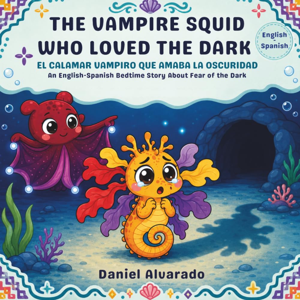 The Vampire Squid Who Loved the Dark: A Magical Bedtime Story About Conquering Fear (Lalo’s Calm Ocean - El océano tranquilo de Lalo)