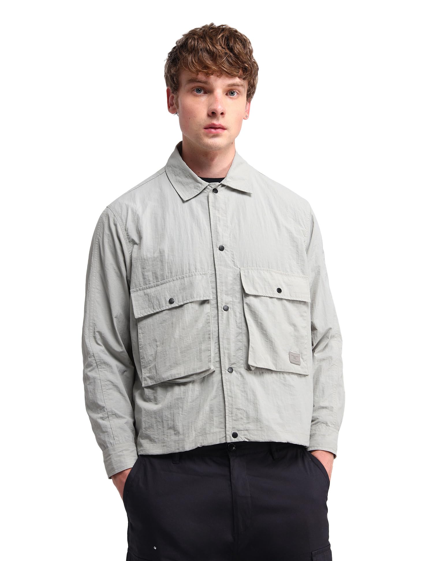 flying machine Oversized Fit Solid Jacket-picture-46