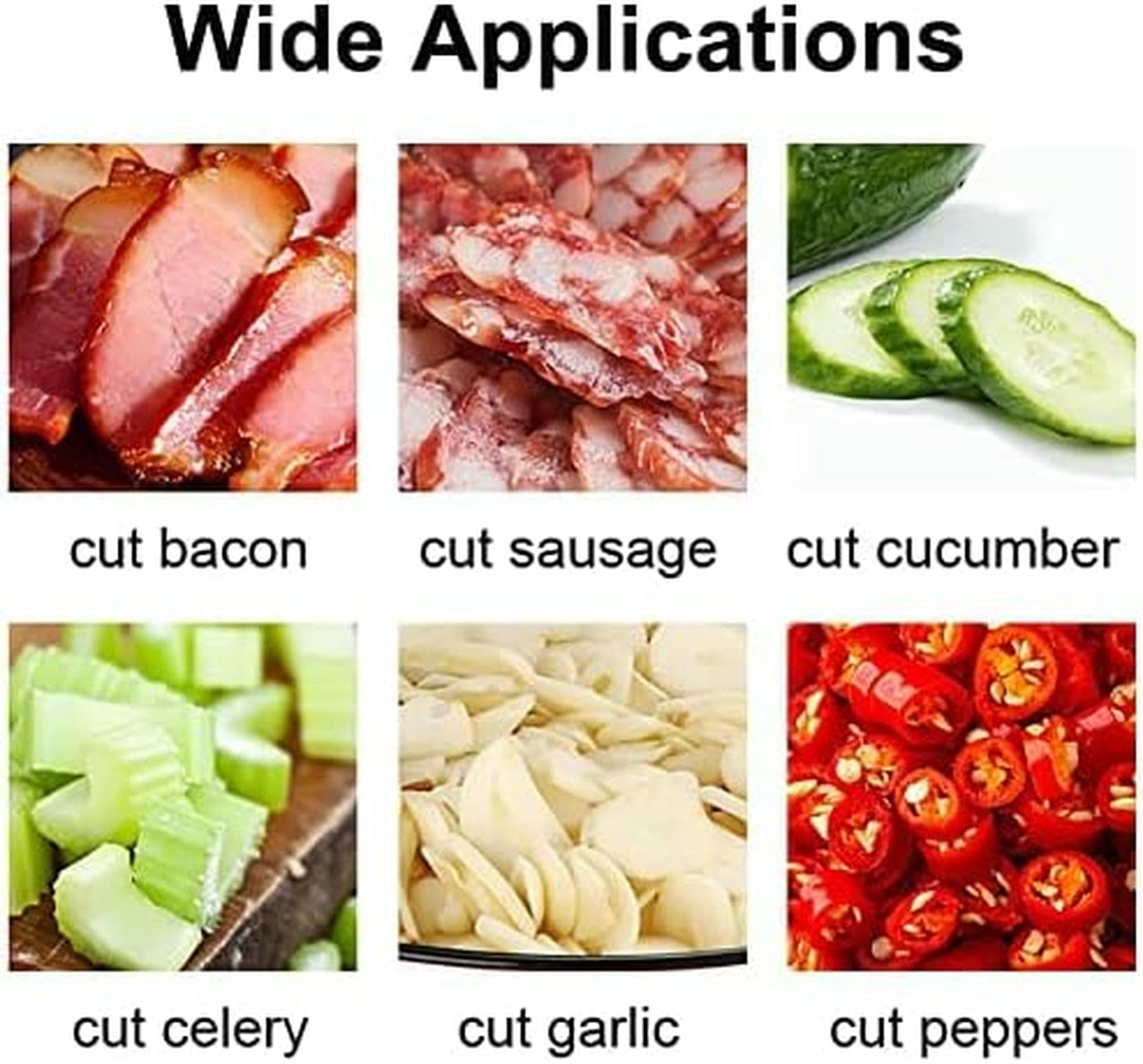 Image Et Concasseur des Légumes, Coupeurs De Jambon De Saucisse, Coupe-Châle À L'ail Et Au Poivre, Coupe-Électrique Électrique Et Légumes À Partir De 200 W