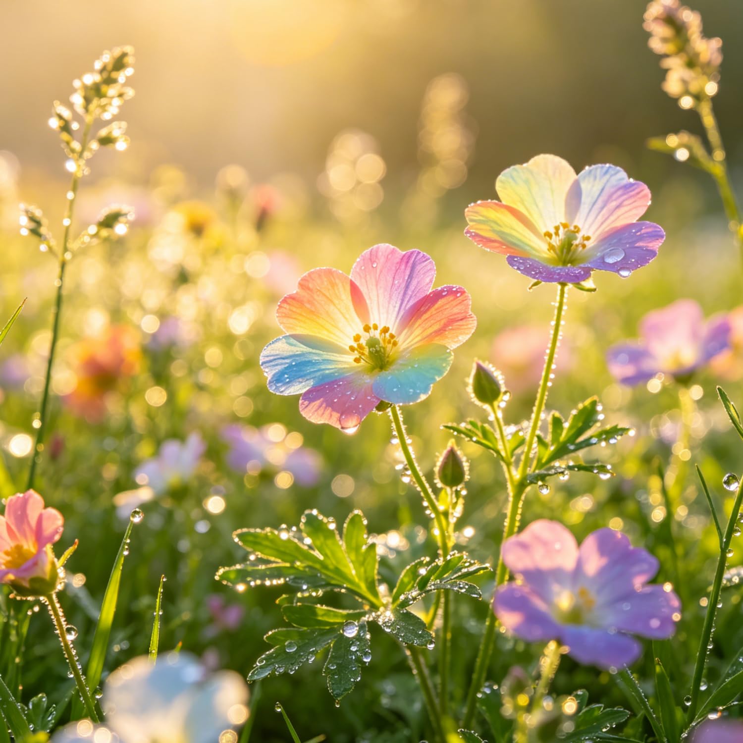 Wildflowers Seeds-Hardy Perennial Delights for Spectacular Garden Displays，Strong Plants that Grow Well-1000pcs-G