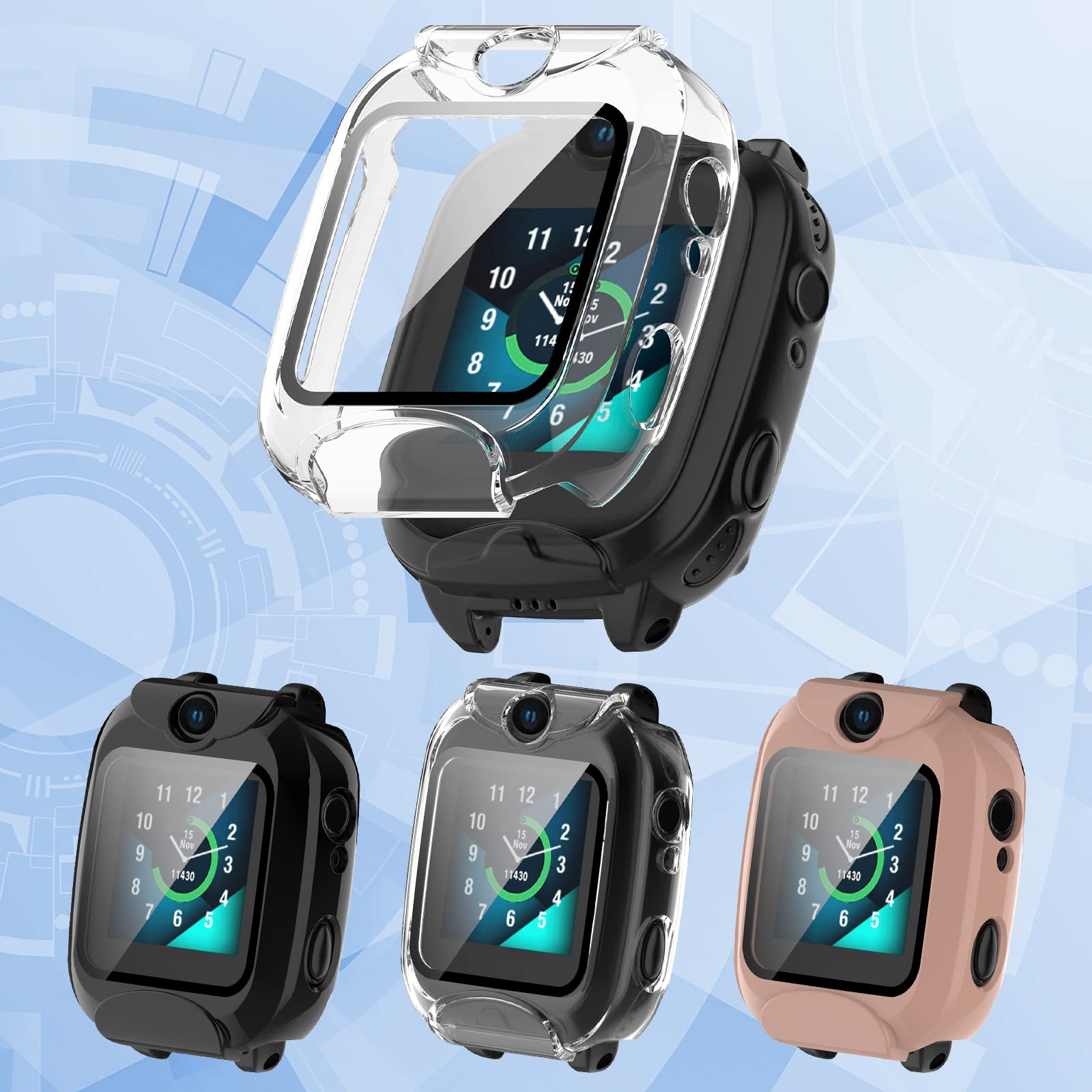 Coque Honor Band 9 - 2 Pièces | Protection Verre Trempé + Cadre Dur | Anti-Rayures | Noir + Transparent
