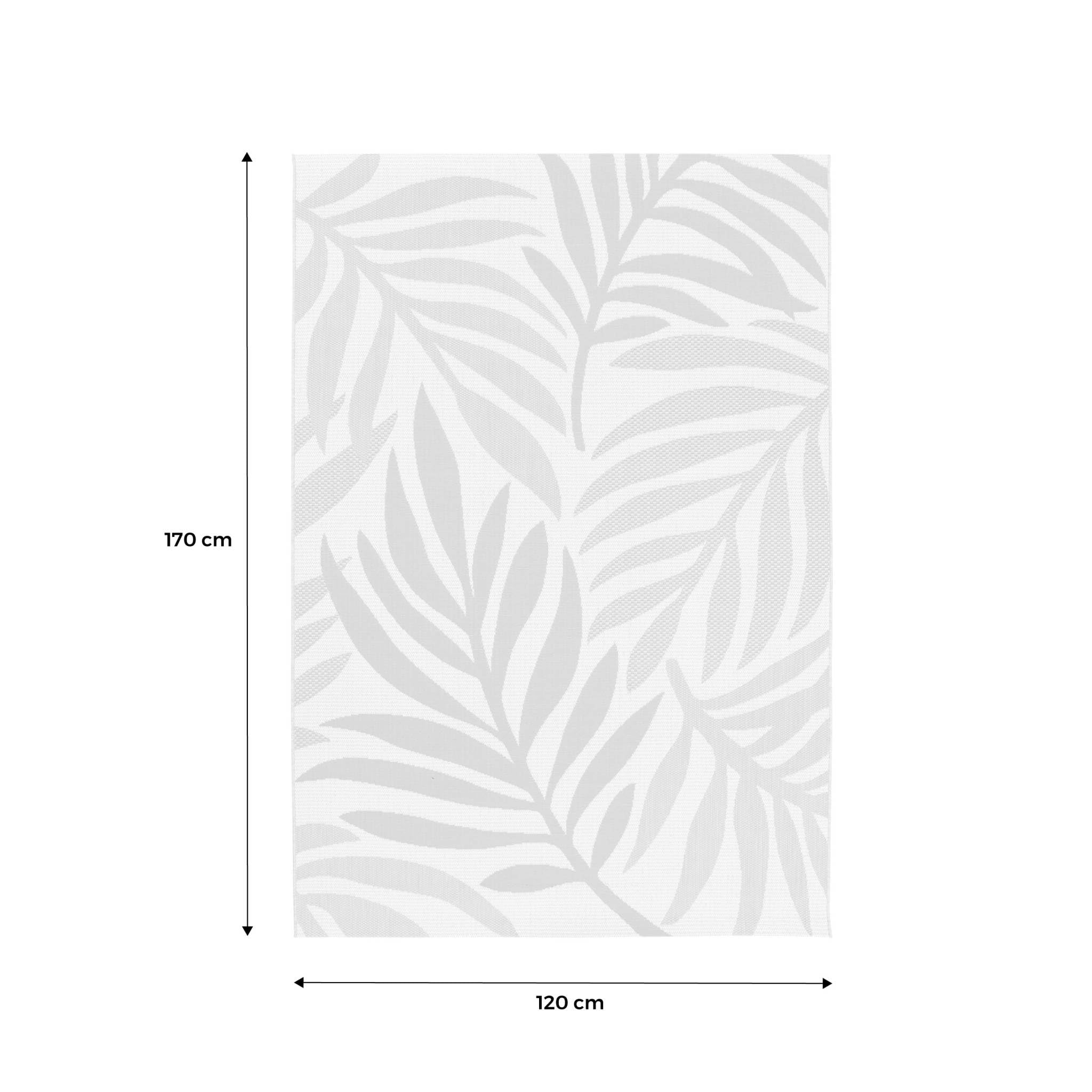 Alice's Garden sweeek - Tapis intérieur/extérieur Motif végétal Beige et Moutarde 120x170cm. Polyester recyclé