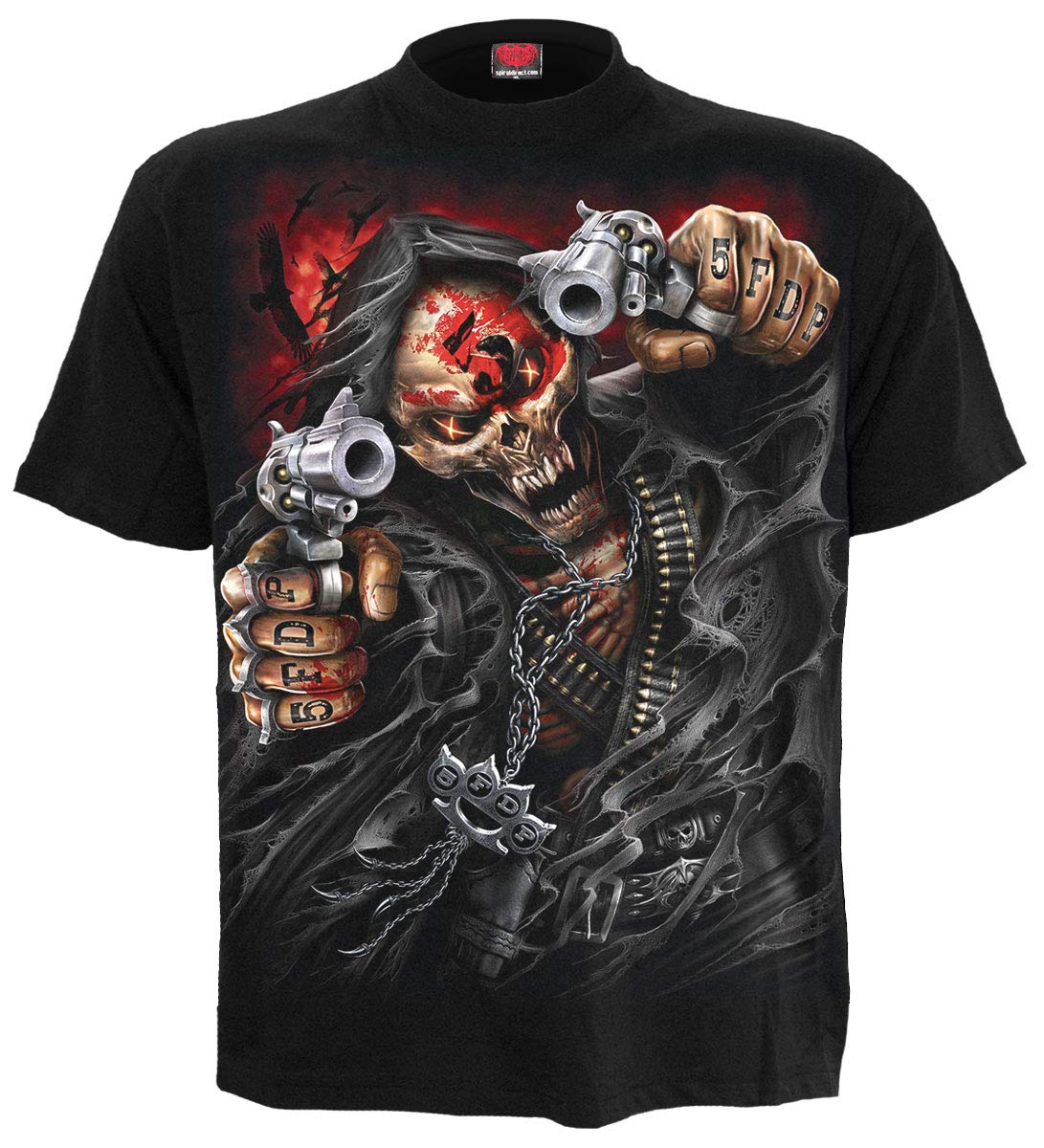 Spiral Men's C. 5Fdp - Assassin - 5Fdp - Assassin - Licensed Band T-Shirt Black - Xxl