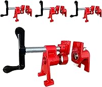 HimaPro 4-Pack 3/4 Inch H-Style Pipe Clamps - Quick-Release Professional Set for Woodworking, Carpentry & DIY