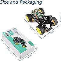 Vista 7 de Freenove Kit de coche inteligente 4WD para Raspberry Pi 5 4 B 3 B+ Zero 2 W, seguimiento facial, seguimiento de línea, seguimiento de luz, evitación