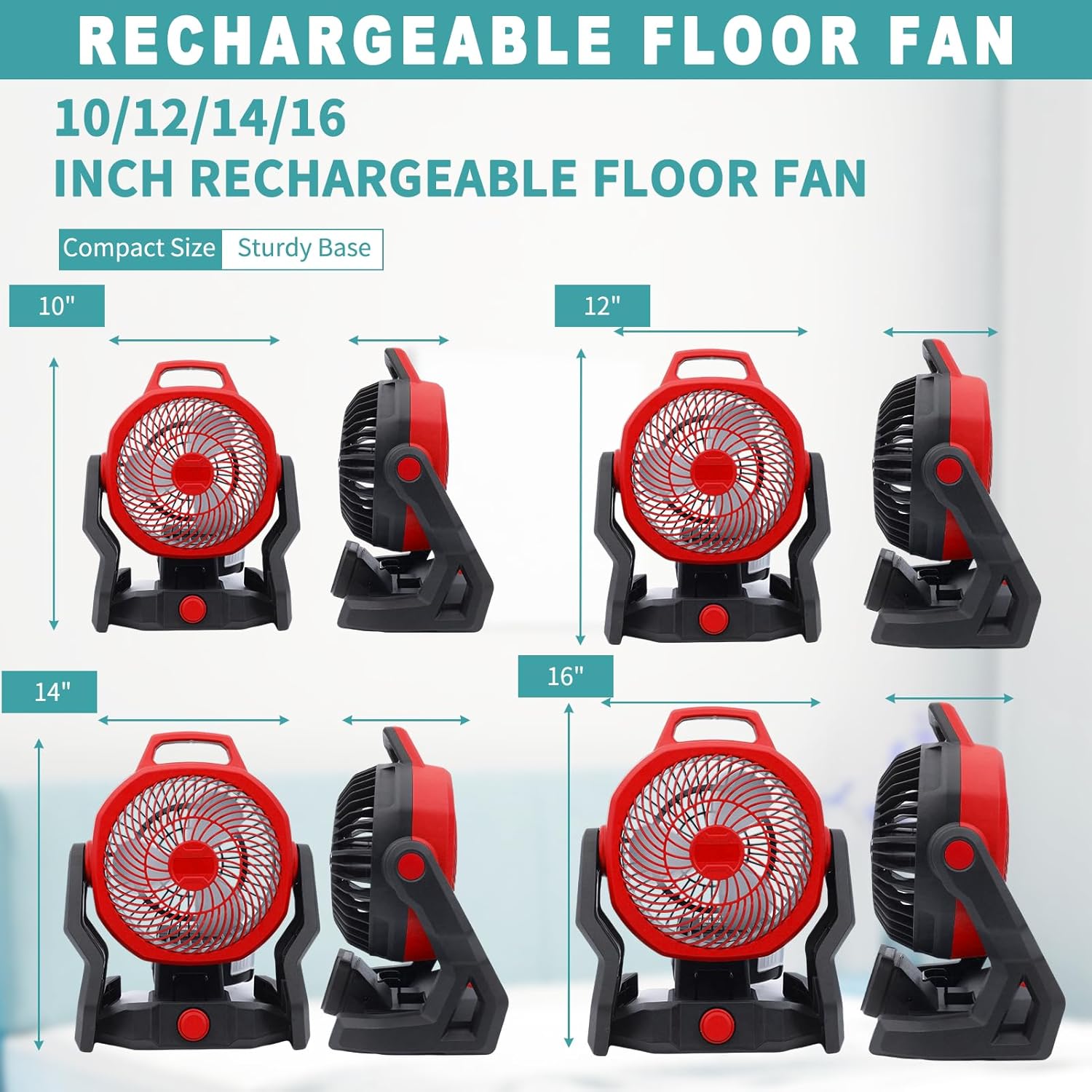 Battery Powered Fan for Milwaukee M18 18V Battery Variable Speed Battery Operated Fan Furnish AC Adapter, Highest 650 CFM Cordless Fan Low Noise for Jobsite Camping Fan (No Battery)
