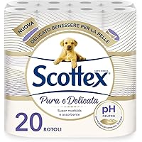 Scottex Carta Igienica Pura e Delicata, Morbida e Assorbente