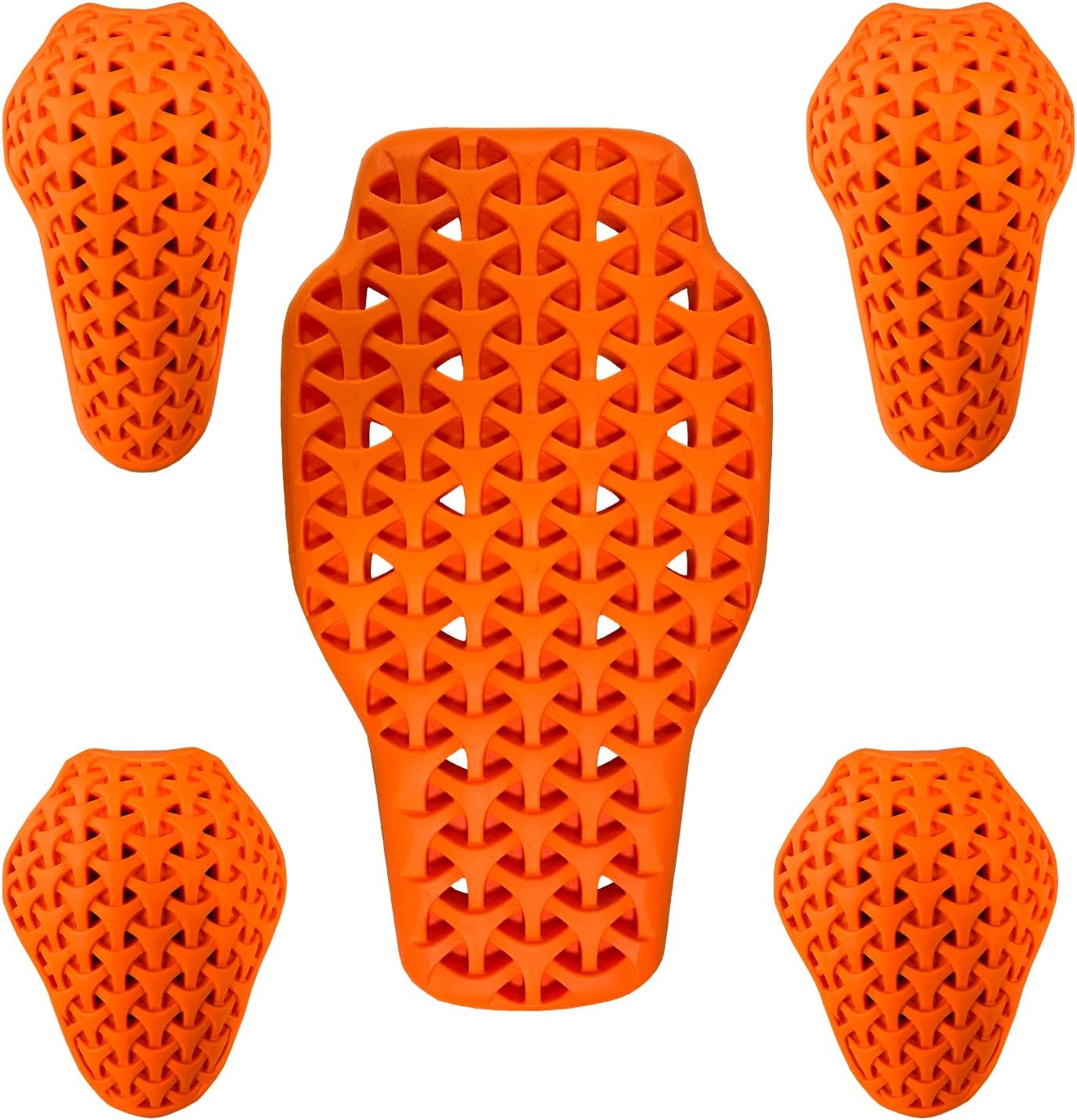 DUHAN CE Level 2 Motorcycle Armor Set with Level 1 Back Protector, Elbow & Shoulder Pads, 5PCS Jacket Protection Inserts, Body Armor Padding