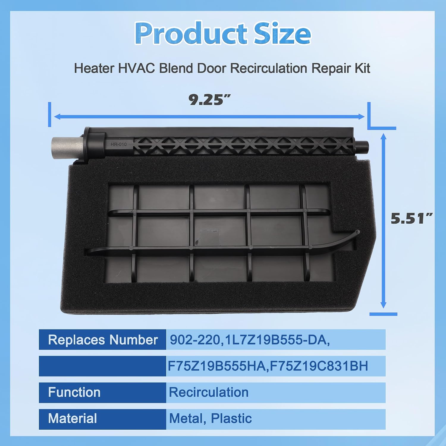 HVAC Blend Door Repair Kit 902-220 Compatible with 1997-2002 Ford Expedition, 1997-2003 Ford F-150, 1997-1999 F-250, 1998-2002 Lincoln Navigator (902-220, Installed Through Glovebox Area)