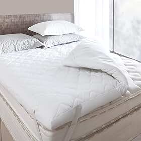 Protetor de Colchão Pillow Top Fibra Siliconizada e Com Toque de Pluma Super Macio Hipoalêrgenico Toque Aveludado - Tamanhos Casal, Queen, King e Solteiro (Casal)