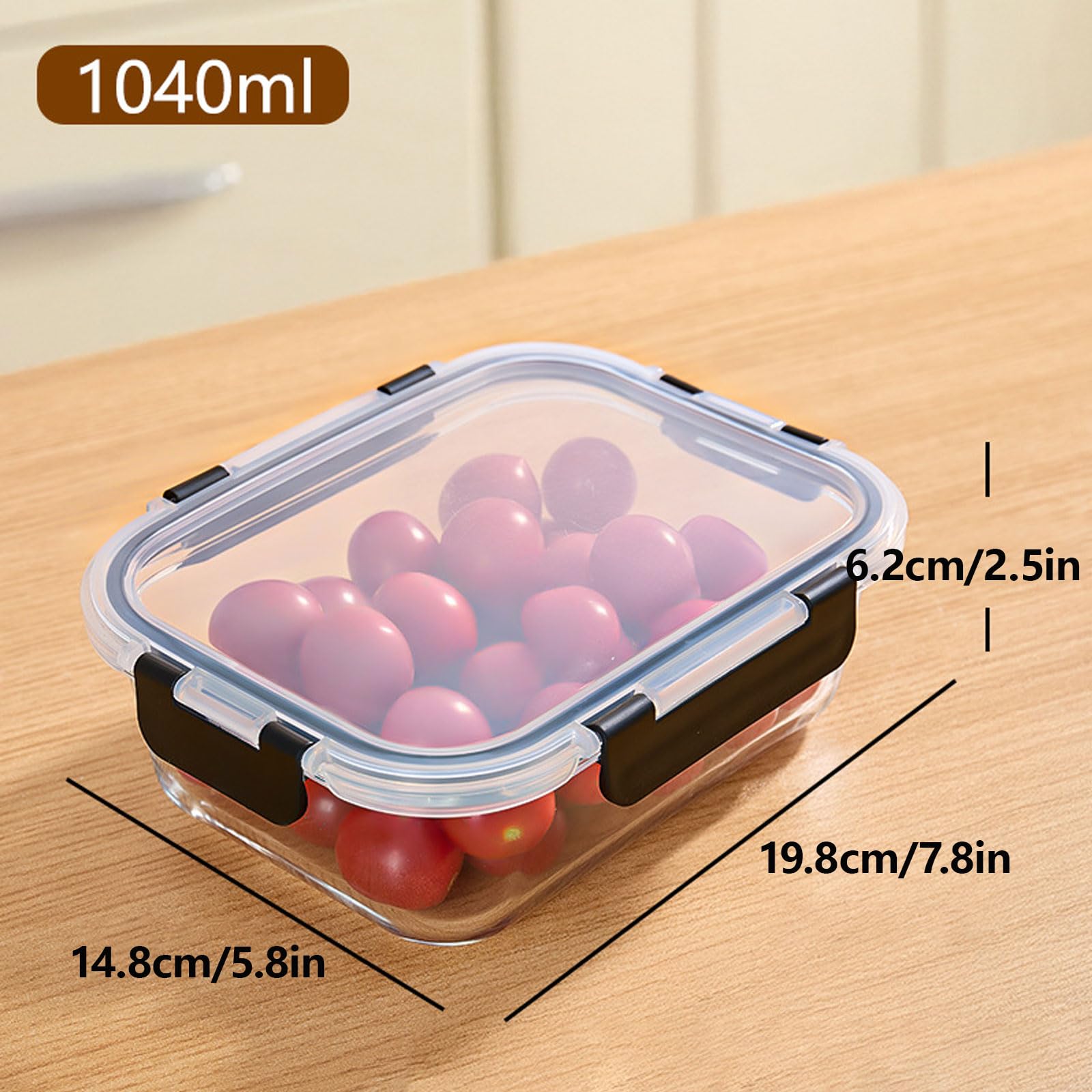 Luftdichte Frischhaltedosen mit Deckel, BPA-frei, ideal für Gefrierfach, Kühlschrank und Mikrowelle, 10er Set