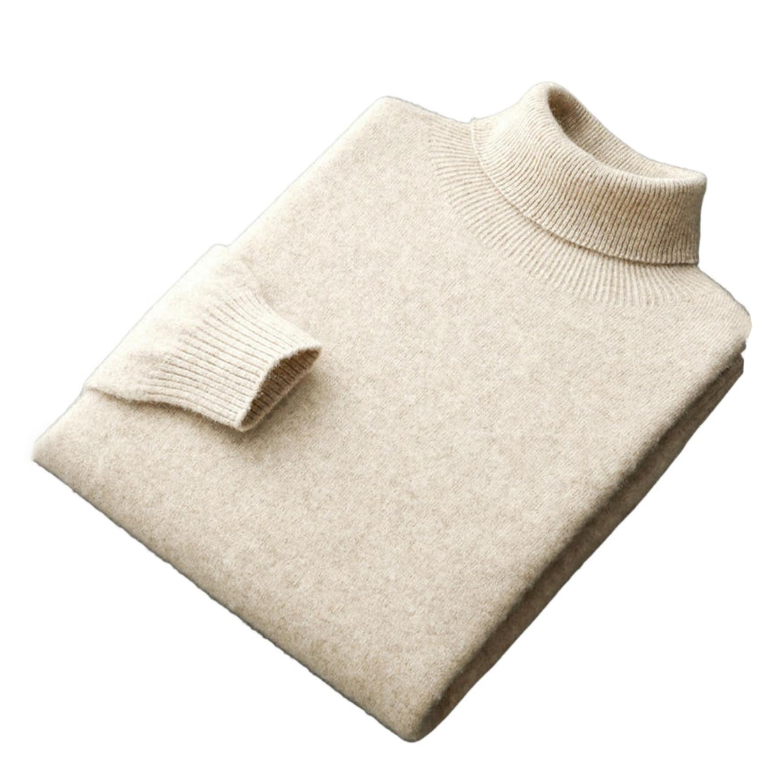 Męski sweter na jesień i zimę luźny ciepły sweter z wysokim klapą