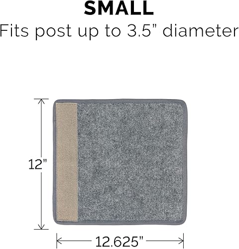 Miniatura 10 de Furhaven Funda para poste rascador envolvente para gatos de interior, se adapta a postes de hasta 3.5 pulgadas de diámetro, duradera y menos