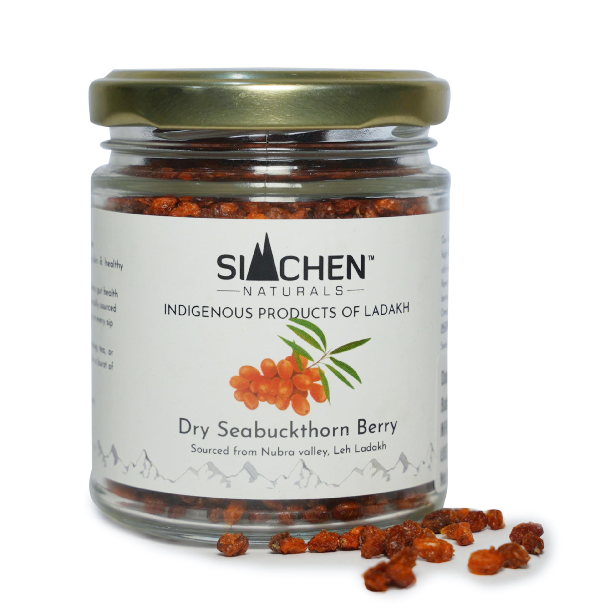 Seabuckthorn Dry Berries | Wild Harvested from Nubra Valley Ladakh | Superfruit Rich in Vitamin C Antioxidants Omega 7 | Supports Immunity Skin Heart Gut Health | 70grm (Pack of 2)-image-10