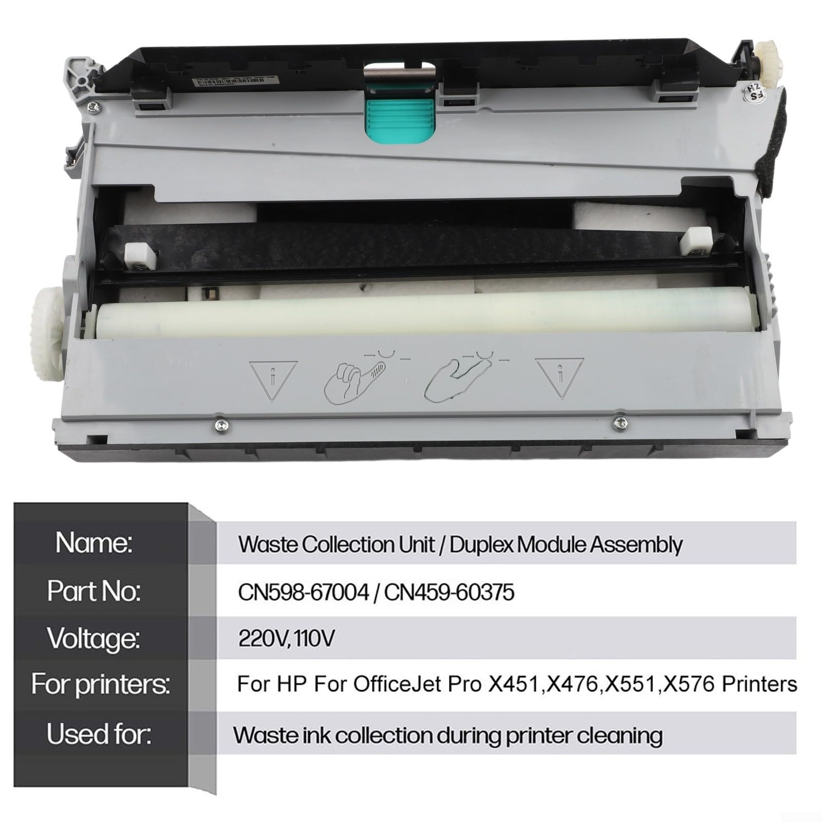 HP Duplex-Modul für OfficeJet Pro PageWide, kompatibel X451dn X476dw X576dw E58650 P57750dw