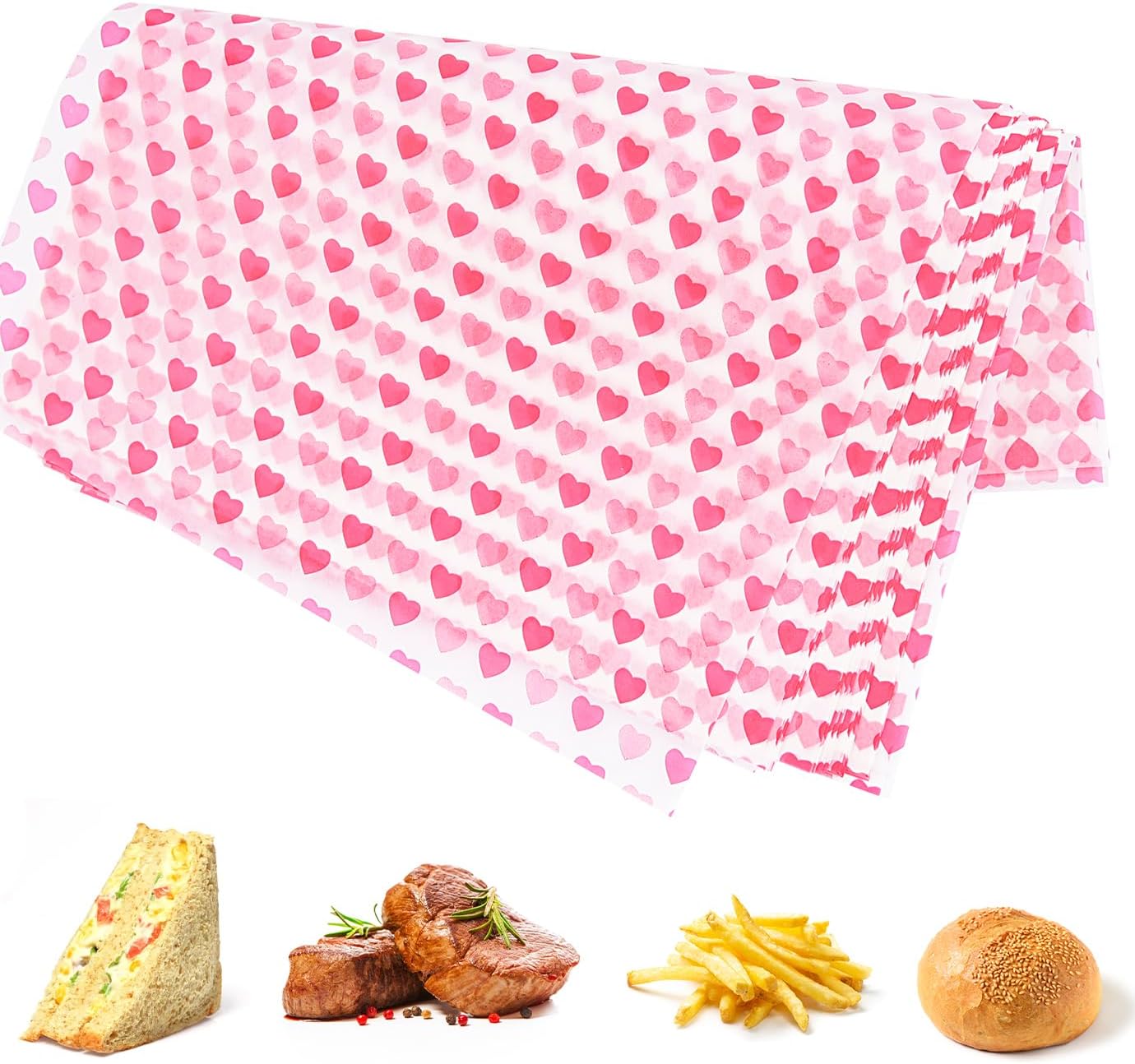150 Sheets Food Wrapping Paper Wax Paper Food Burger Paper Food Wrap