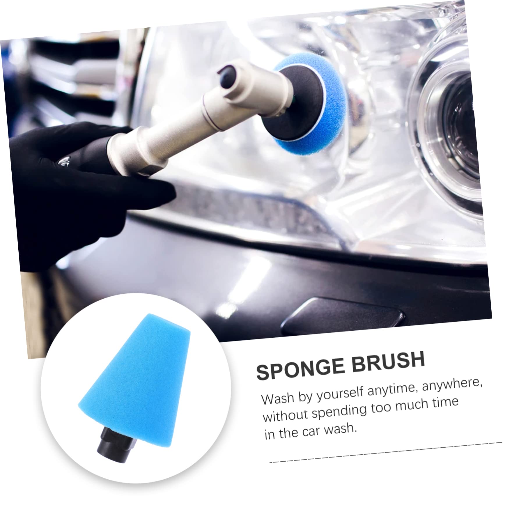 Gatuida Brosse en Mousse PP pour Nettoyage de Jantes Voiture Solide et Polyvalente