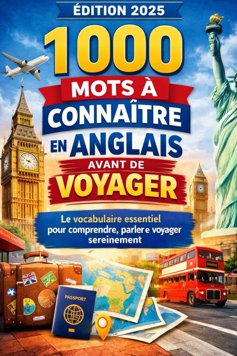 1000 mots à connaître en anglais avant de voyager: Le guide pratique pour parler anglais facilement et profiter pleinement de vos voyages !