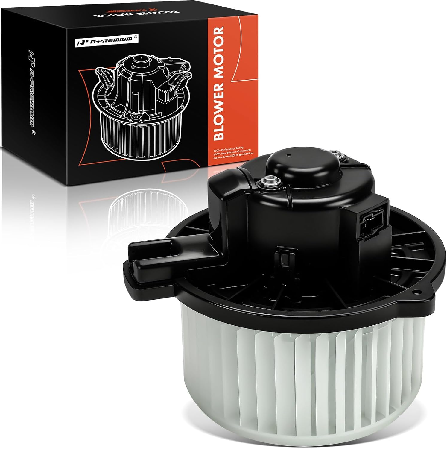 A-Premium Front HVAC Heater Blower Motor Compatible with Hyundai Tucson, Accent/Veloster, Genesis Coupe & Kia Sportage, Rio/Rio5, Rondo, Borrego, K900, with Wheel