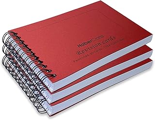 Revision Cards Flash Cards Revision Book Study Cards Que Cards Book Record Card Lined Flash Cards For Spiral Bound Flashcards For Exams Thick 140gsm A6 6x4 Notebook Ruled Pad (3 Books - 150 Sheets)