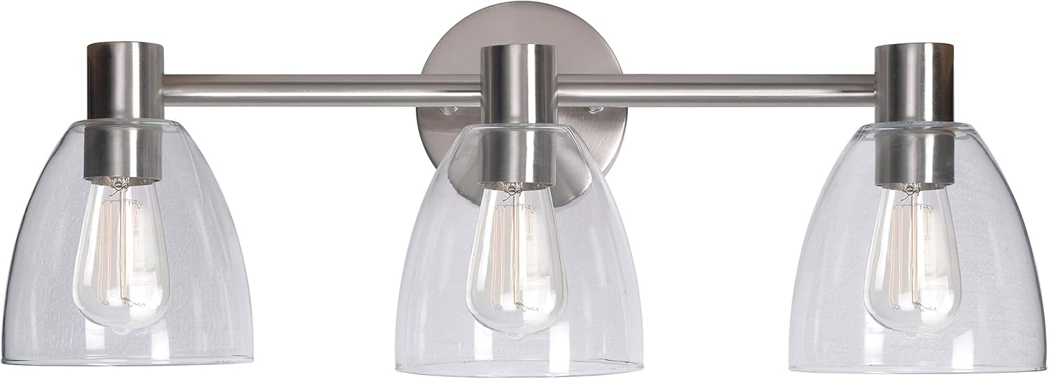 Free Shipping Offer Kenroy Home 92093BS Edis Vanities, Medium, Brushed Steel