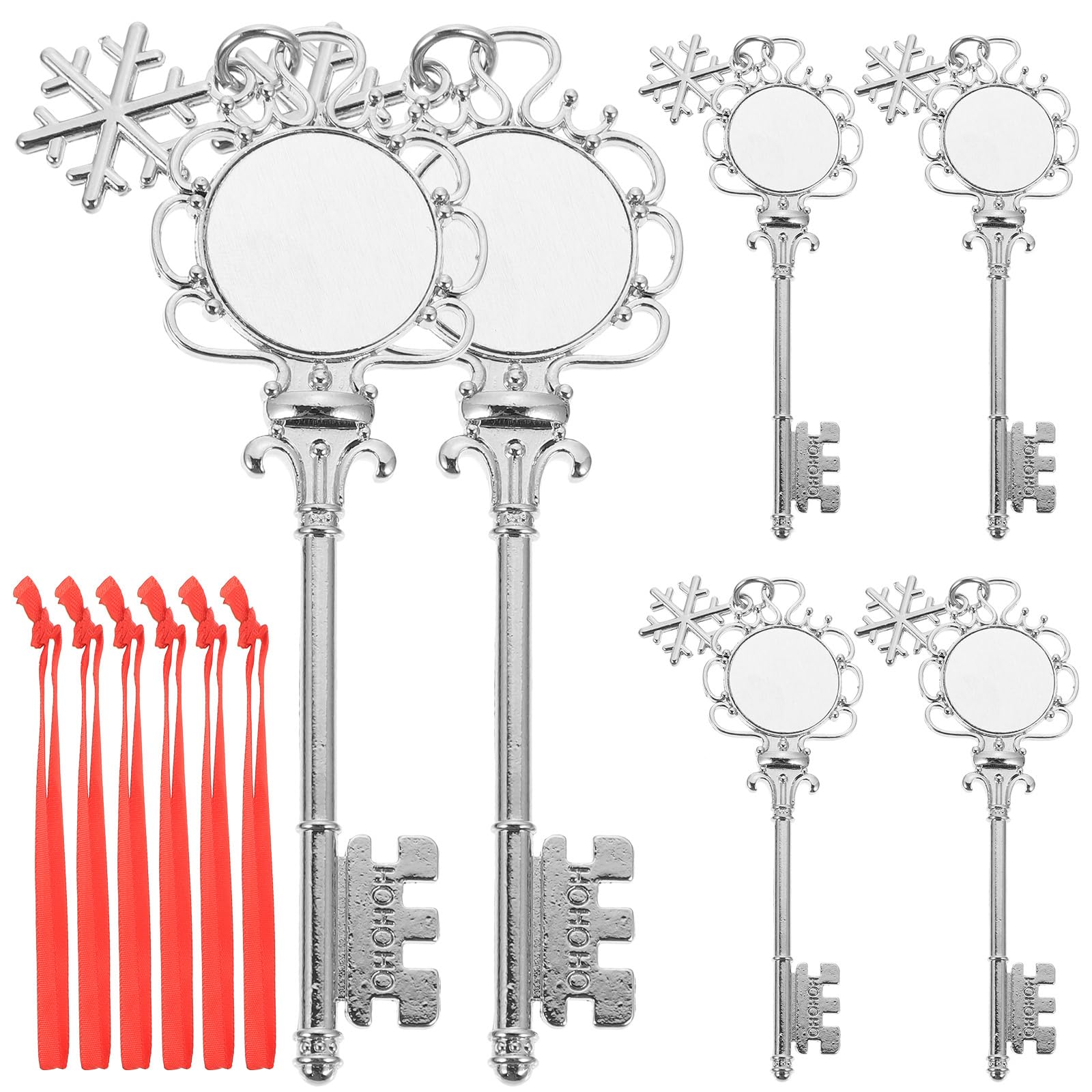 Pendentifs clé flocon de neige pour cadeaux personnalisés et ornements de Noël uniques