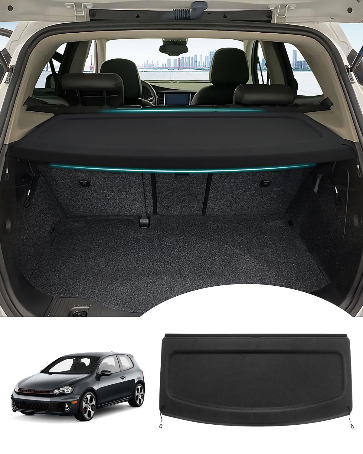 Powerty Cargo Cover for 2010-2014 Volkswagen Golf GTI Mk6 Accessories