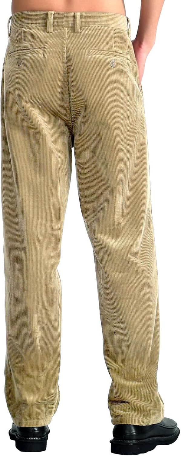 IDEALSANXUN Mens Corduroy Pants Flat Front Straight Leg Casual Pants - Image 2