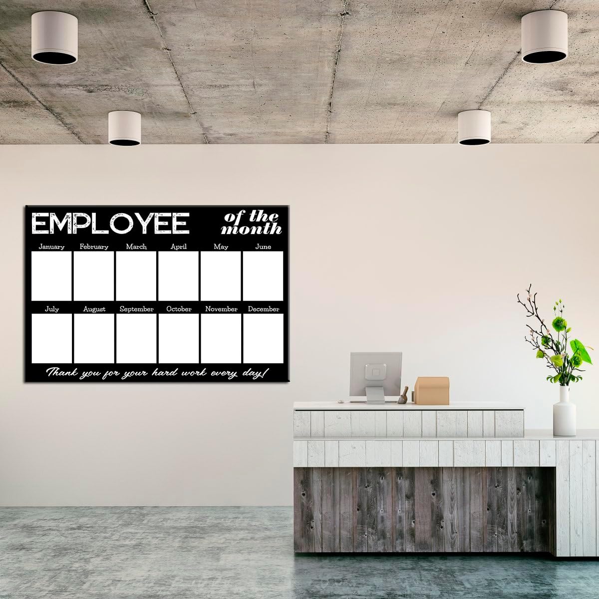 IGDXKOP Office Employee of The Month,best Star Employee Photo Display Poster (1) Canvas Wall Art Poster Print Office Bedroom Bedroom Aesthetic Poster 24x16inch(60x40cm) Unframe-style-2