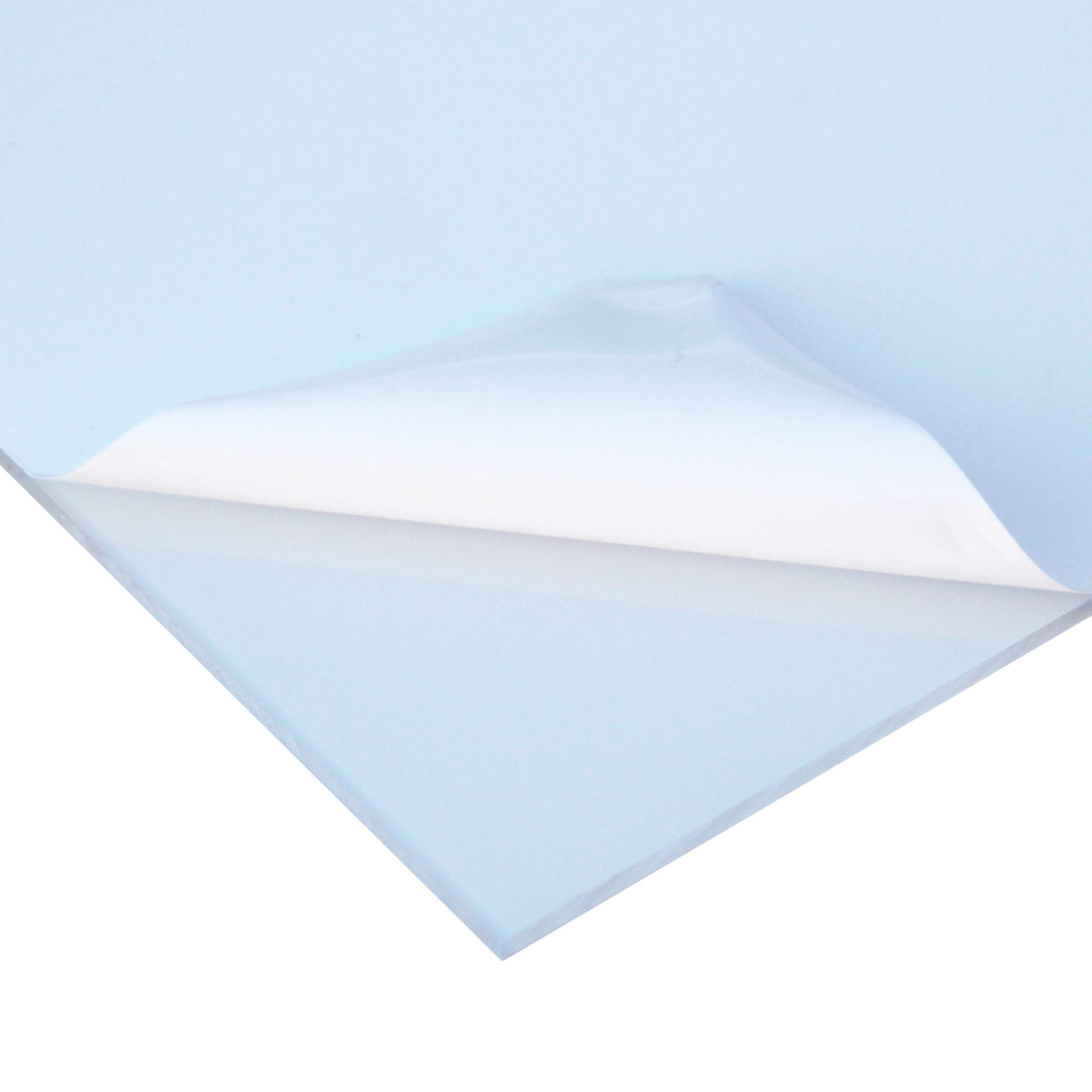 3 Stück, A4 30x21cm - 1mm starke PC-Platten, glaskare, durchsichtige PC Kunststoff Platten (Polycarbonat) mit beidseitiger Schutzfolie in verschiedenen Größen und Mengen für Modellbau/Basteln