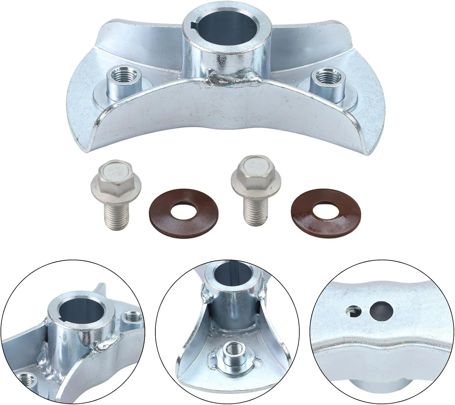 72610 VG3 030 Lawn Mower Blade Holder Kit for Honda HRN216, HRR216K6, HRR216K7 with Quick Attach Bolts and Spacer for Lawn Care