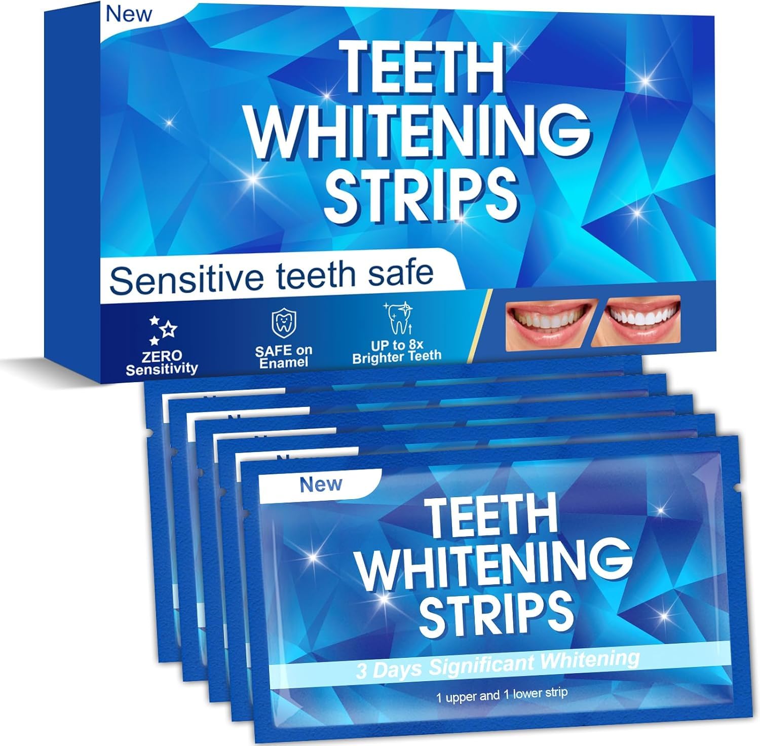 strisce sbiancante denti professionale sbiancanti denti - 28 strisce sbiancanti 14 Sessioni sbianca denti striscia sbiancante denti teeth whitening strips per sbiancamento denti Sicuro per Smalto