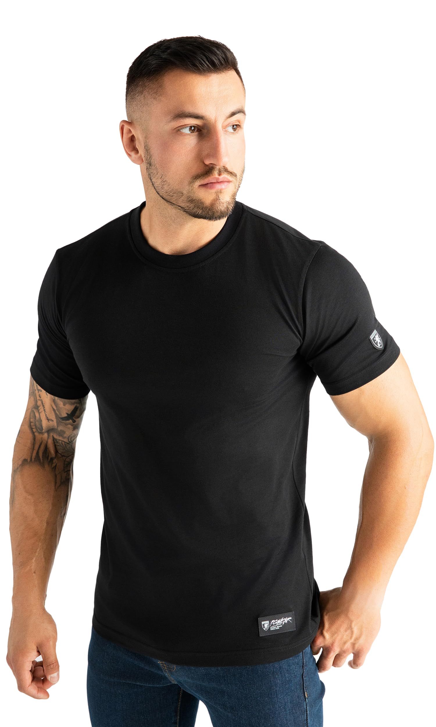 T-shirt avec inscription PGWEAR anti-déformation pour un style décontracté durable