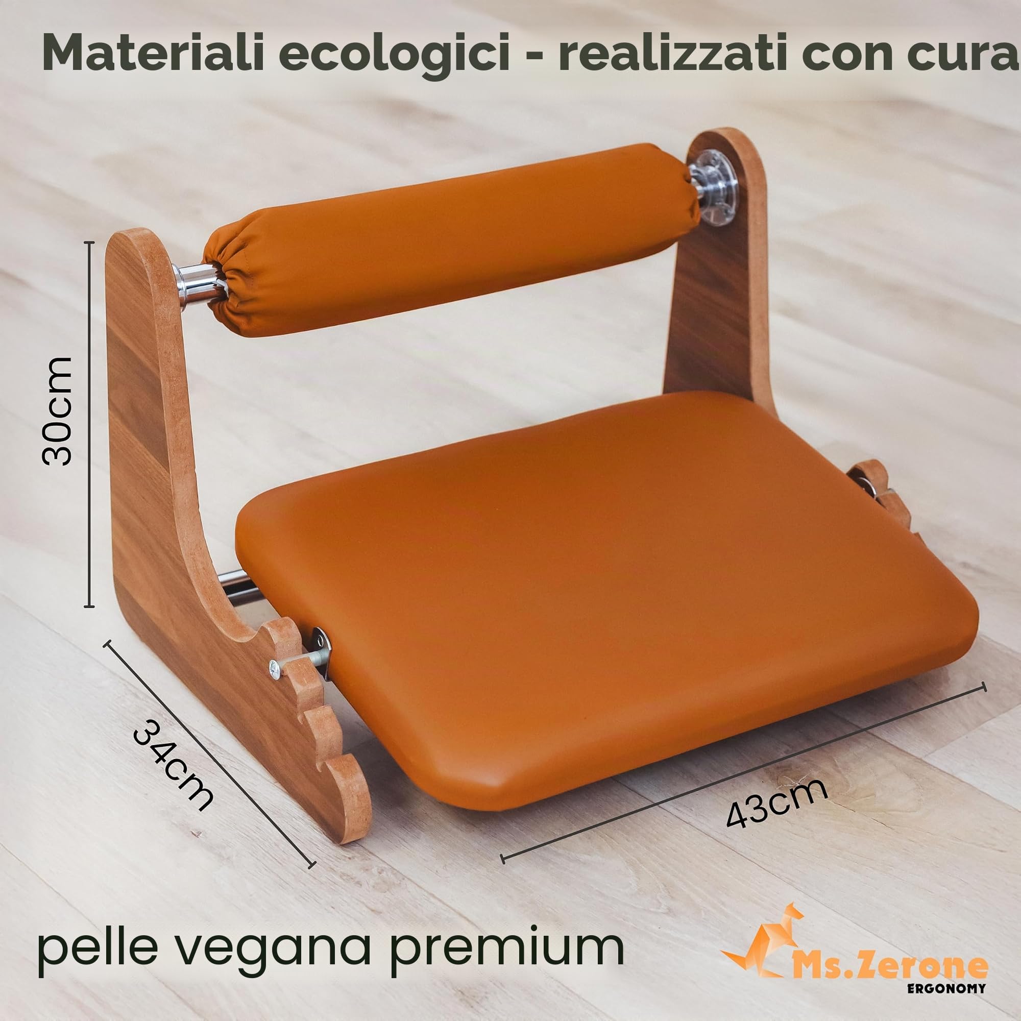 Poggiapiedi da scrivania ergonomico – supporto alla caviglia unico a 3 altezze regolabili, rivestimento in ecopelle elegante (MDF) ideale per Gaming & Ufficio
