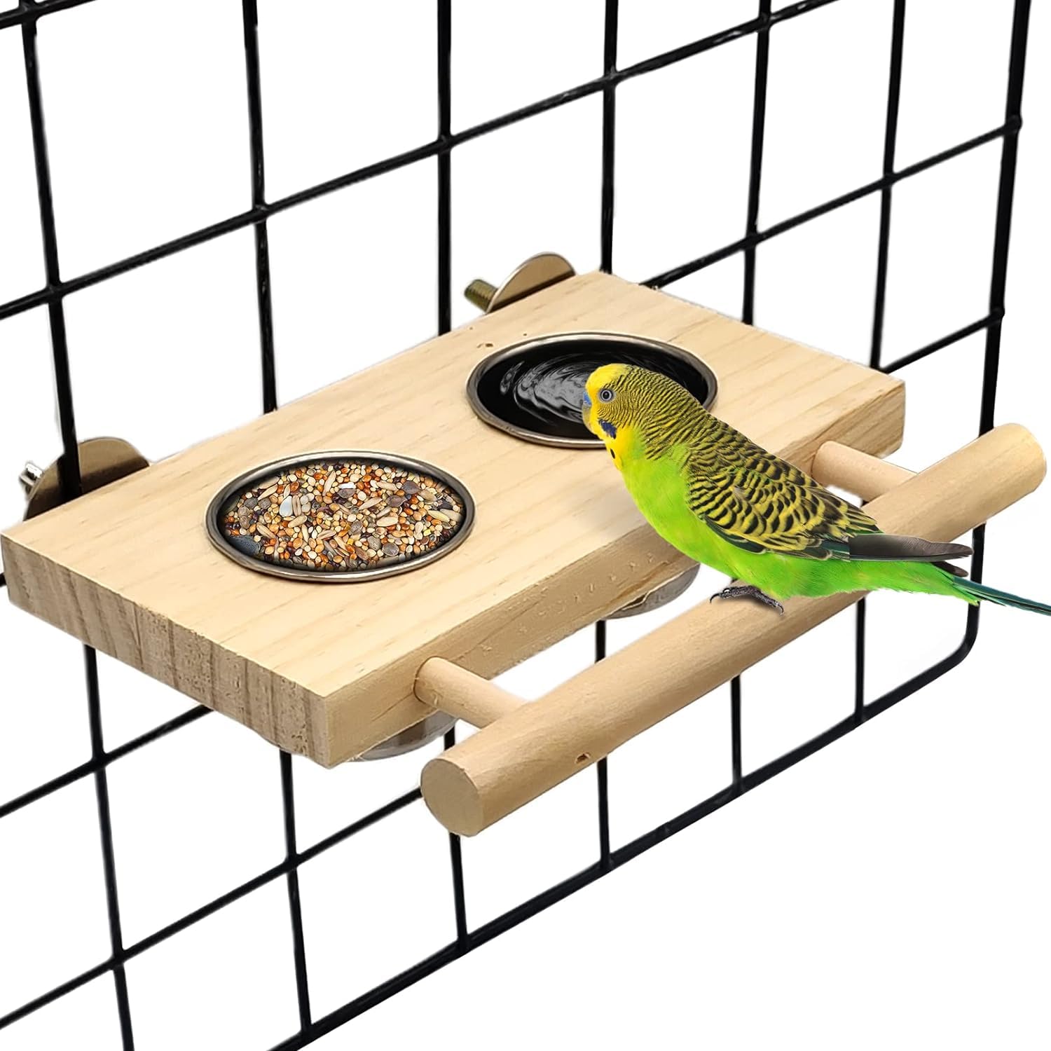 See full amazon price history chart for KUTKUT Bird Food & Water Stainless Steel Cups Wooden Perch Stand Hanging Feeder Bowls Feeding And Watering Supplies For Parakeets Conures Cockatiels Budgie Parrot,17 cm,H_17 cm,W_15 cm KUTKUT Bird Food & Water Stainless Steel Cups Wooden Perch Stand Hanging Feeder Bowls Feeding And Watering Supplies For Parakeets Conures Cockatiels Budgie Parrot,17 cm,H_17 cm,W_15 cm (B0CPVHY2VD) Amazon Price History, Amazon Price Tracker
