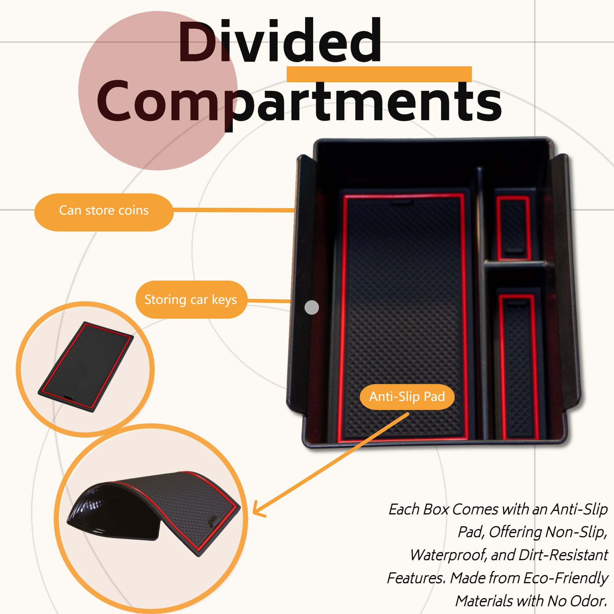 Cybertruck Center Console Organizer 5 thumbnail image