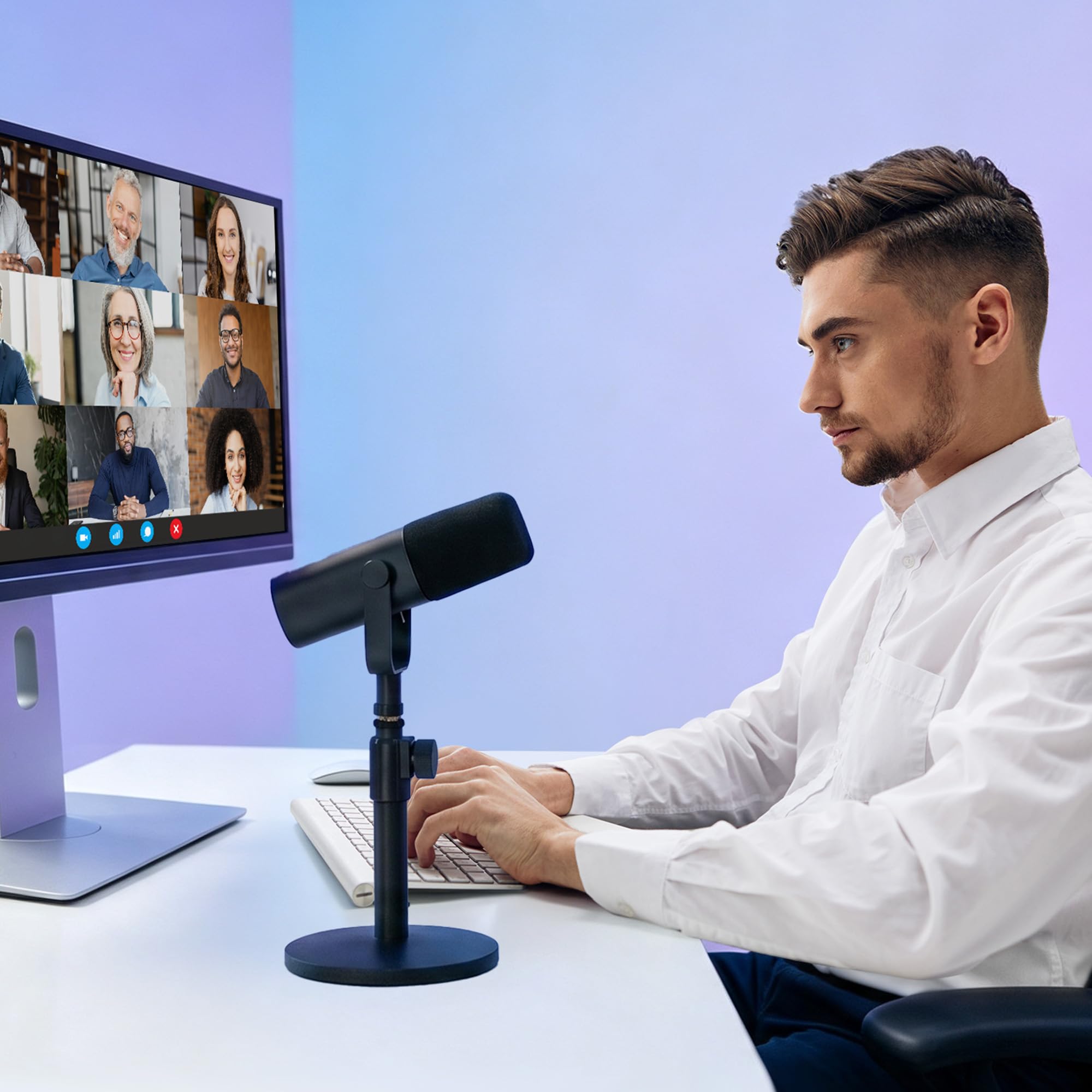 InnoGear Desktop Microphone Stand Holder Mic Stand Desk Mount for Fifine — Amazon image 8