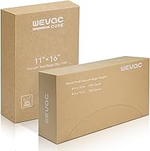 Wevac Vacuum Sealer Bags Bundle - 300 Count 6"x10" & 8"x12" Pre-Cut Bags + 100 Count Gallon 11"x16" Bags, Commercial Grade, BPA Free, Heavy Duty, For Food Saver, Meal Prep, Freezer Storage & Sous Vide
