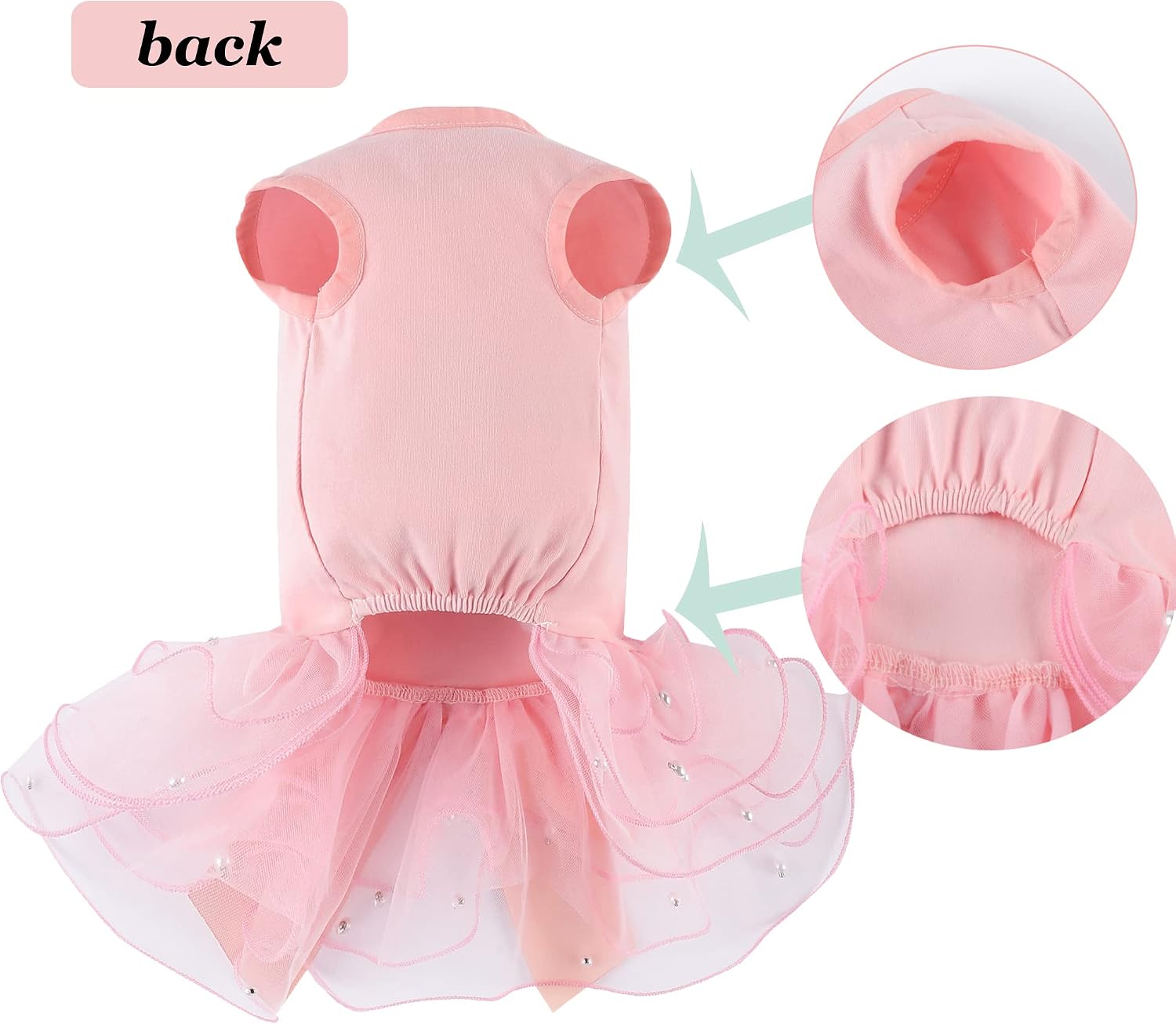 Dogs Glitter Wedding Dresses Tutu Skit for Small Medium Dog Pet Outfit Princess Flower Girl Clothes for Birthday Bridal Halloween Party Costume (Birthday Girl Pink, XL)