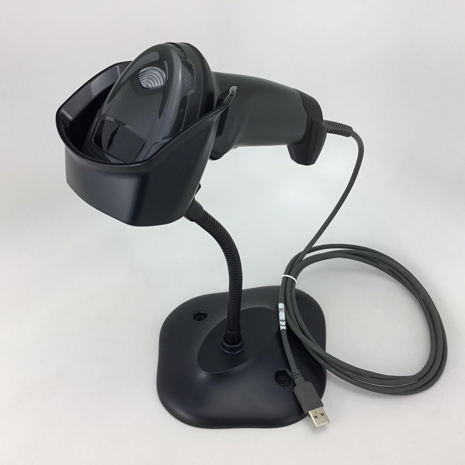 Zebra DS4608-SR (Standard Range) Handheld Corded Barcode Scanner Kit (2D/1D,IP52,Black),Includes Stand