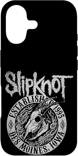 Funda negra oficial de Slipknot Goat Flames para iPhone 17