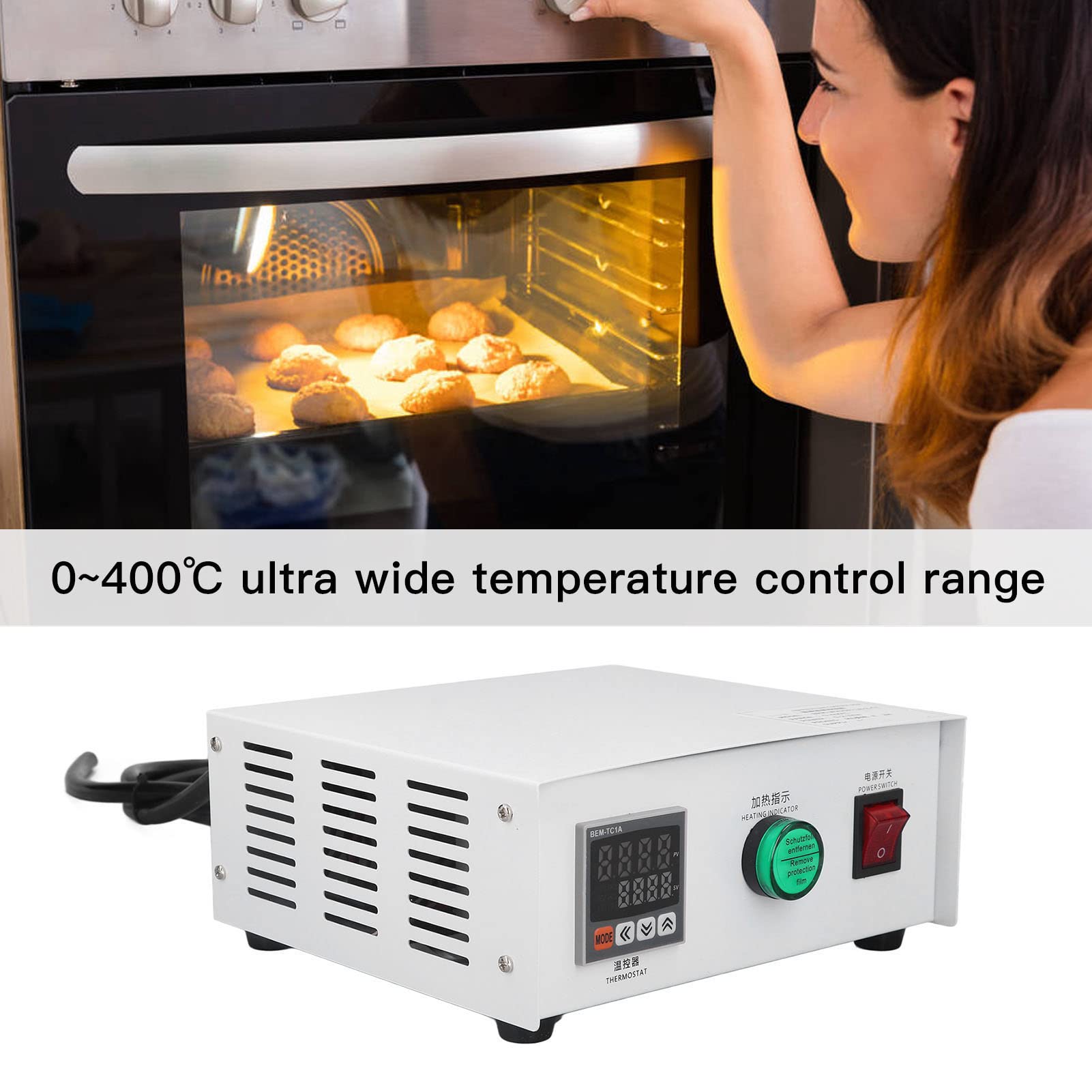 Termostato PID in Acciaio Inox, Regolatore di Temperatura, (#1)