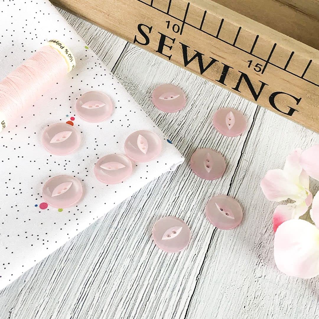 Plush Addict Runde Fischaugen-Knöpfe – 19 Mm, Beige, 10 Stück – Perfekt Zum Nähen, Stricken & Basteln