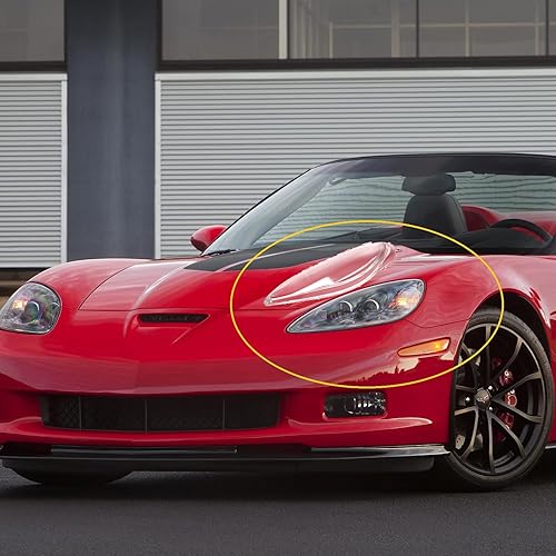 Miniatura 4 de Topteng Lente de repuesto para faros delanteros Pasajero L+R par para Corvette C6 2005 2006 2007-2011 2012 2013