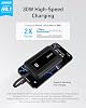 Anker Zolo Banco de energía, carga rápida máxima de 45W, batería de 20,000mAh con dos cables USB-C integrados cargador portátil, banco de energía de 10,000mAh 30W 5