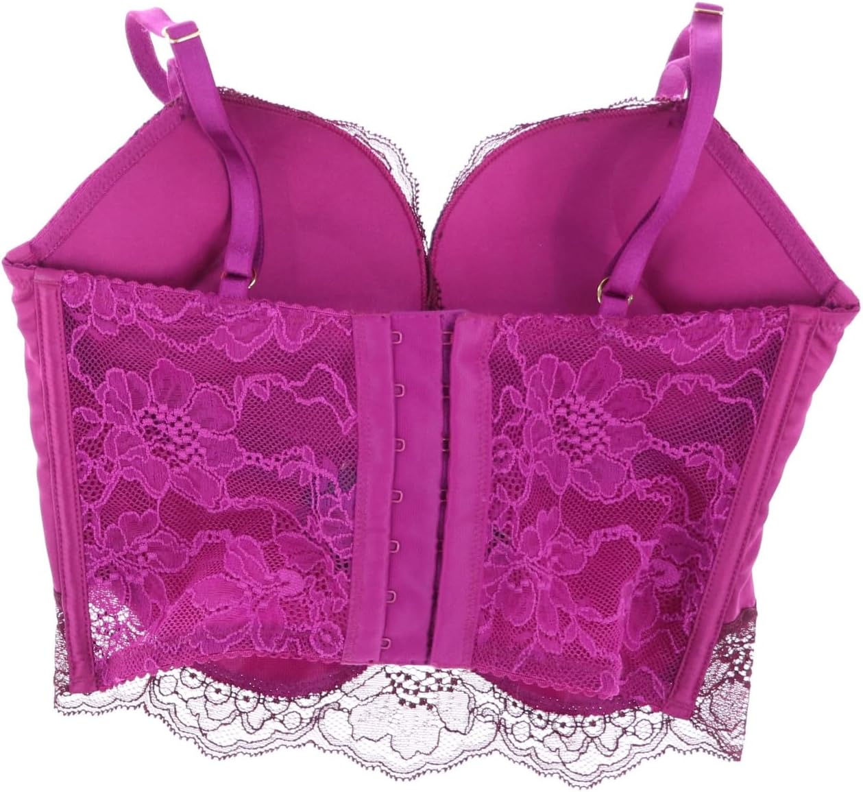 Victoria's Secret Add 2 Cup Bombshell Longline Bra (36D, Fuchsia) - Image 2