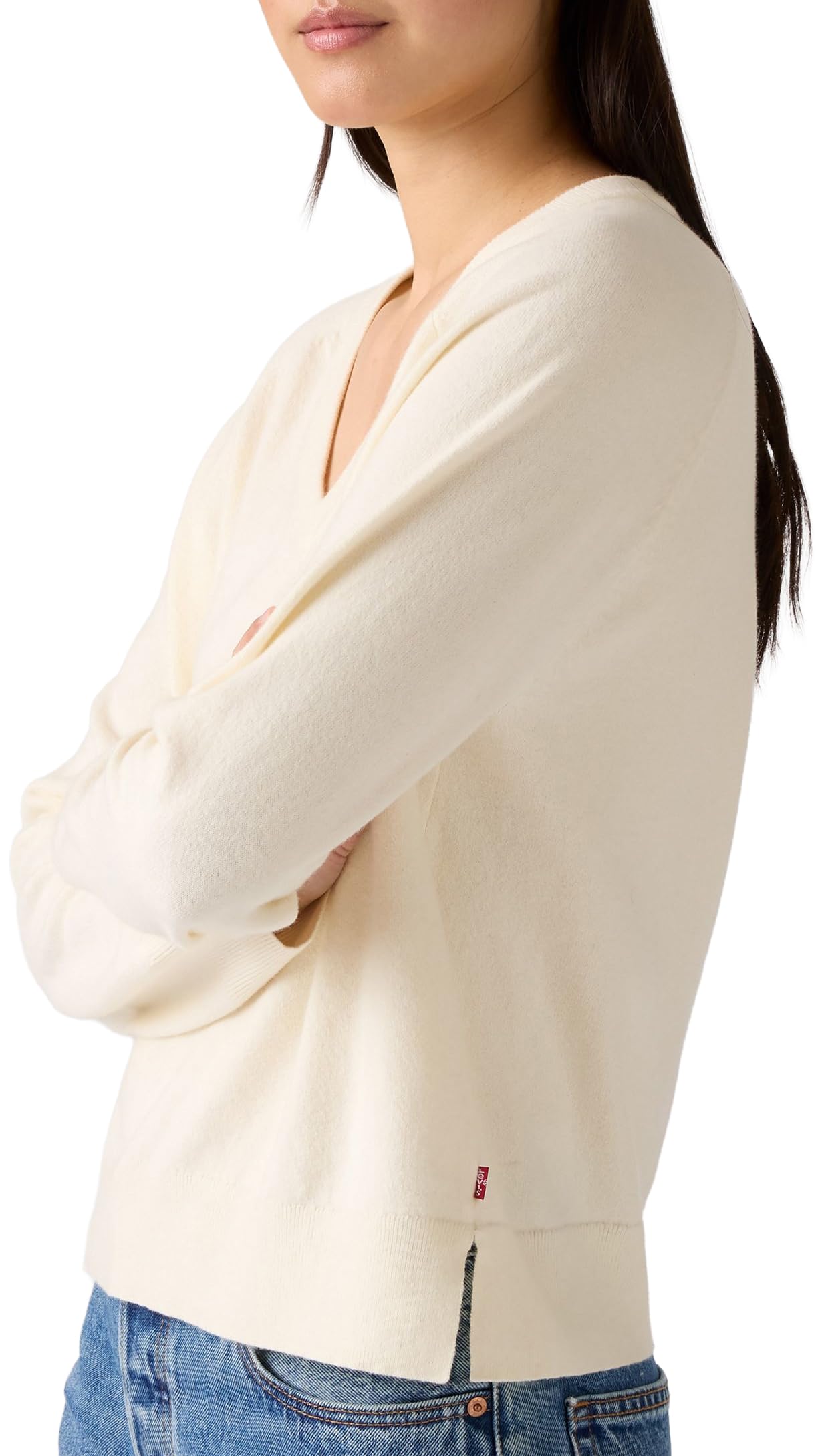 Levi's Super Soft Vneck Pullover Tofu – Ansicht 4