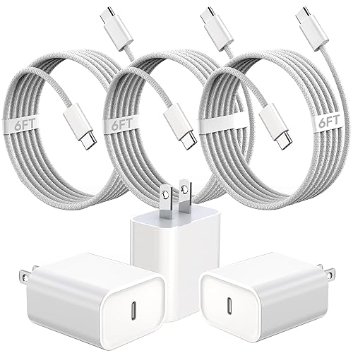 Vista 9 de Cargador rápido para iPhone 17/16/15, carga rápida extra larga de 10 pies, paquete de 3 bloques USB-C a USB C, cable de carga rápida para iPhone